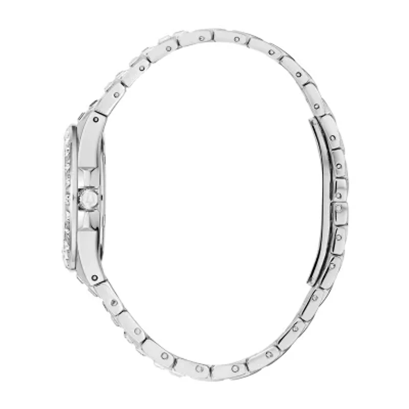 Bulova Phantom Womens Crystal Accent Silver Tone Stainless Steel Bracelet Watch 96l290