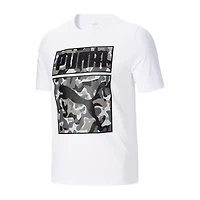 PUMA Big and Tall Mens Crew Neck Short Sleeve Graphic T-Shirt