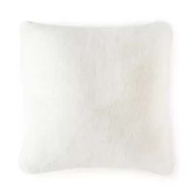 Loom + Forge Faux Fur Square Throw Pillow