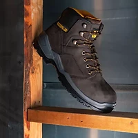 CAT Mens Slip Resistant Striver Steel Toe Work Boots