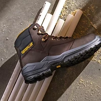 CAT Mens Slip Resistant Striver Steel Toe Work Boots