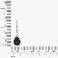 Womens Black Onyx Sterling Silver 18 Inch Y Necklace