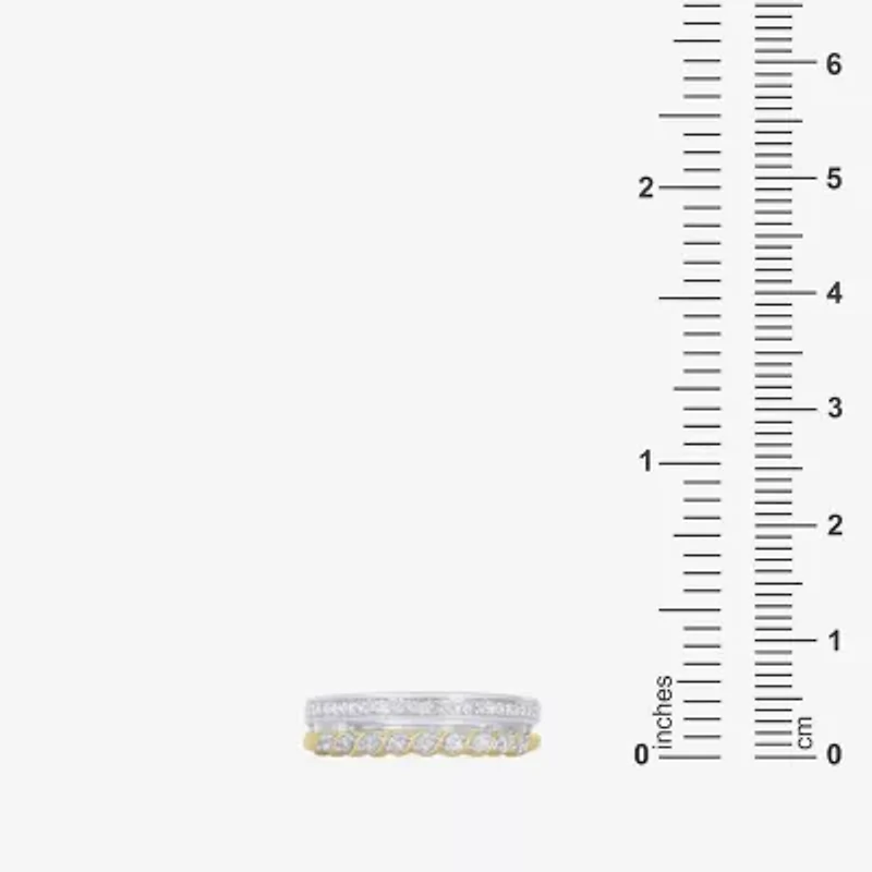 Womens 1/5 CT. Natural White Diamond 10K Gold Band