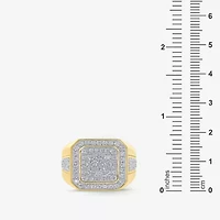 Mens 2 CT. T.W. Natural White Diamond 10K Gold Fashion Ring