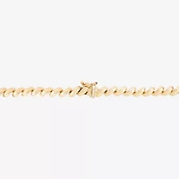 Womens 10K Gold 17 Inch Link Necklace