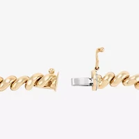 Womens 10K Gold 17 Inch Link Necklace