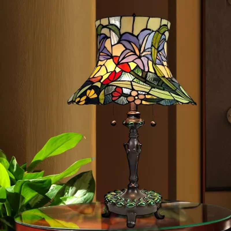 Dale Tiffany 26" Cloverdale Tiffany Glass Table Lamp