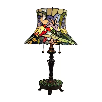 Dale Tiffany 26" Cloverdale Tiffany Glass Table Lamp