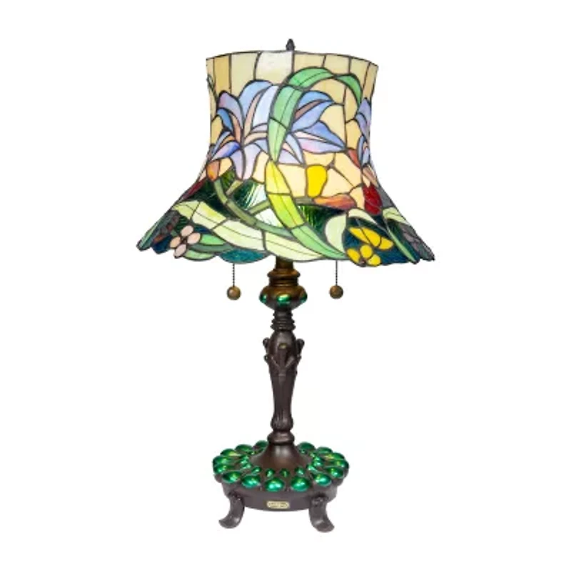 Dale Tiffany 26" Cloverdale Tiffany Glass Table Lamp