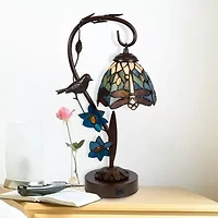 Dale Tiffany 18" Emporia Glass Table Lamp