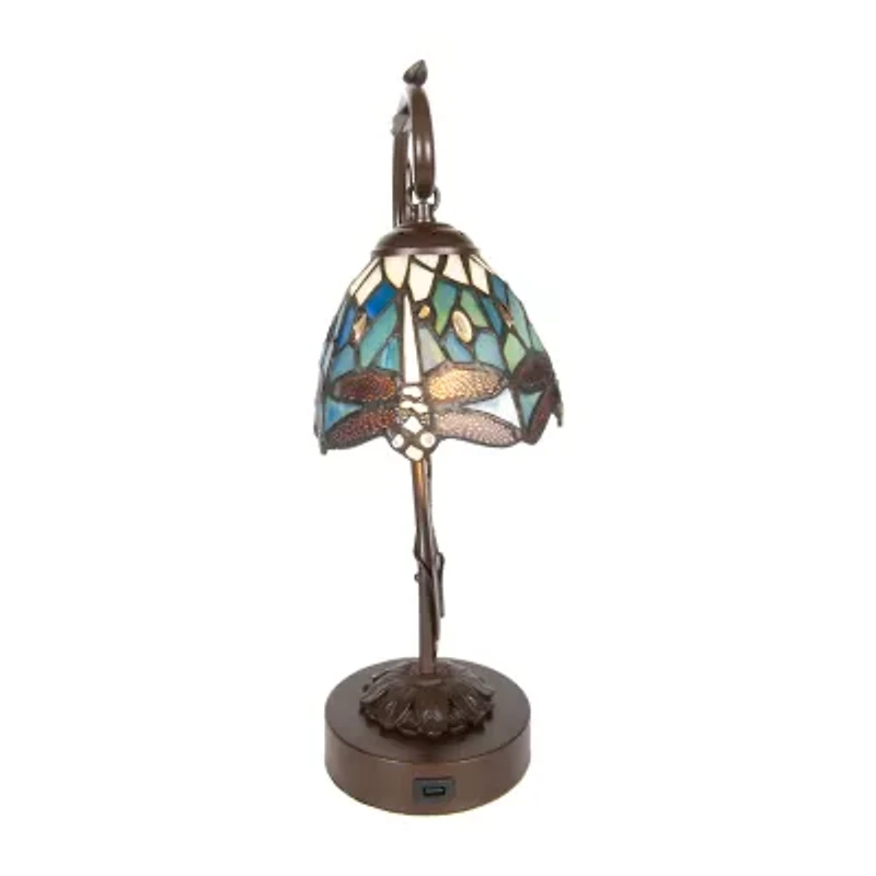 Dale Tiffany 18" Emporia Glass Table Lamp
