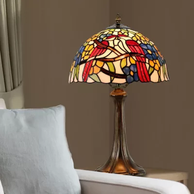 Dale Tiffany 19" Sheldon Tiffany Glass Table Lamp