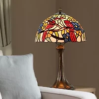 Dale Tiffany 19" Sheldon Tiffany Glass Table Lamp