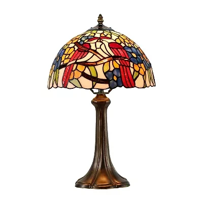 Dale Tiffany 19" Sheldon Tiffany Glass Table Lamp