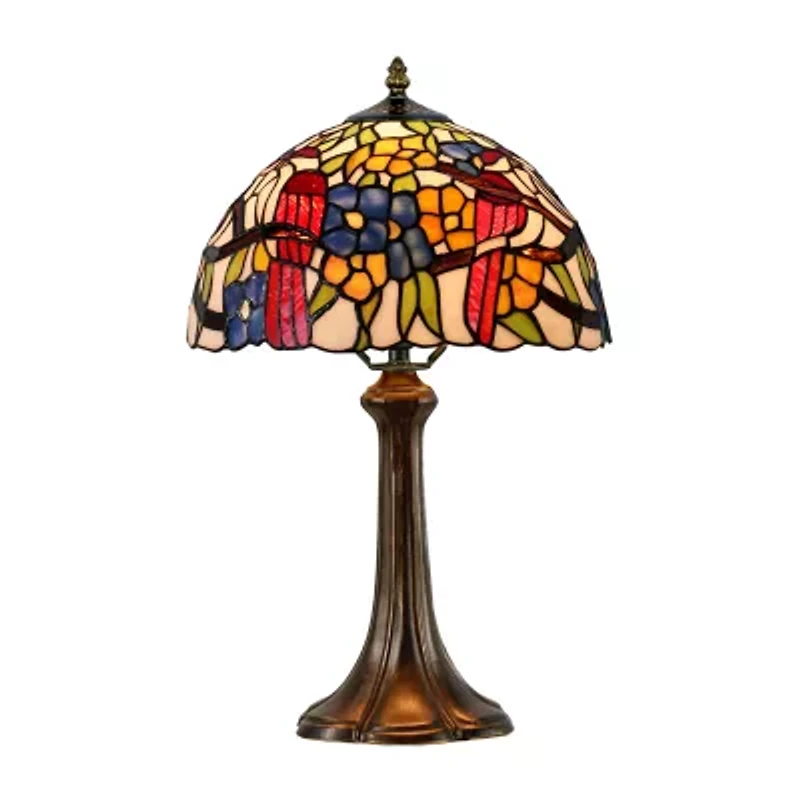 Dale Tiffany 19" Sheldon Tiffany Glass Table Lamp