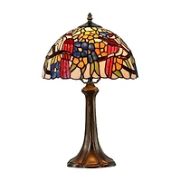 Dale Tiffany 19" Sheldon Tiffany Glass Table Lamp