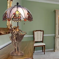 Dale Tiffany 22" Odette Glass Table Lamp