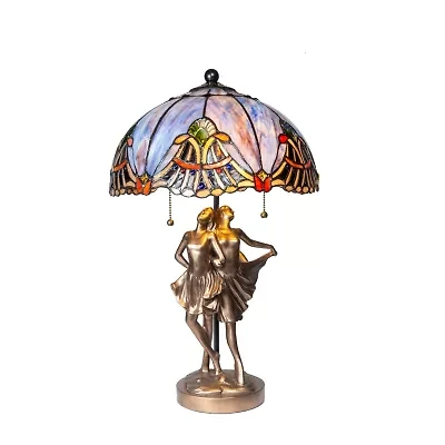 Dale Tiffany 22" Odette Glass Table Lamp