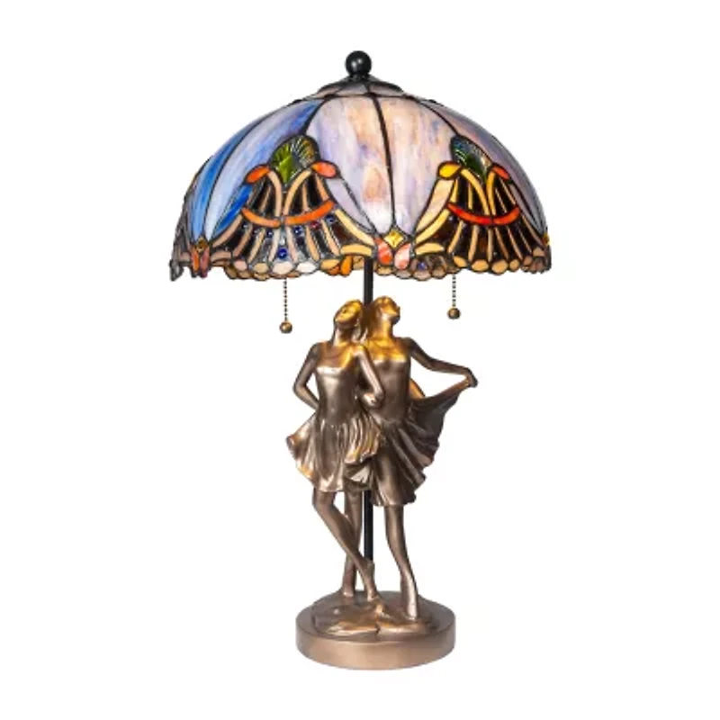 Dale Tiffany 22" Odette Glass Table Lamp