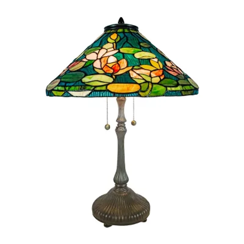 Dale Tiffany 25" Descanso Glass Table Lamp