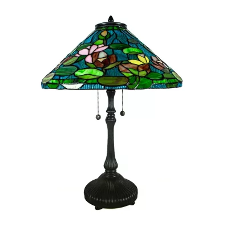 Dale Tiffany 25" Descanso Glass Table Lamp