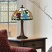 Dale Tiffany 19.5" Manor  Tiffany Glass Table Lamp