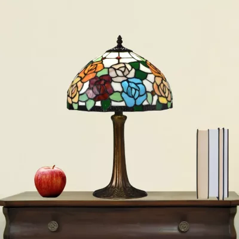Dale Tiffany 19.5" Manor Tiffany Glass Table Lamp