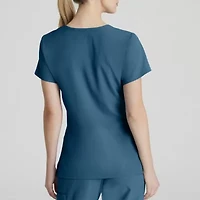Skechers Sk102 Reliance 3-Pocket Crossover Womens Plus Tall V Neck Short Sleeve Stretch Fabric Moisture Wicking Scrub Top