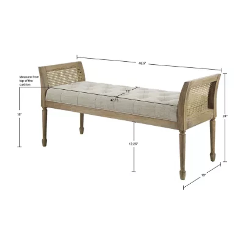 Martha Stewart Isla Upholstered Bench