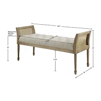 Martha Stewart Isla Upholstered Bench
