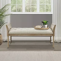 Martha Stewart Isla Upholstered Bench