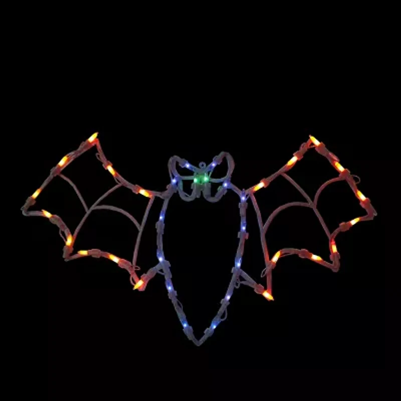 15'' Lighted Bat Halloween Window Silhouette Decoration