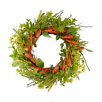 Northlight 22in Carrot And Berry Foliage Floral Wreath