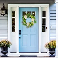 Northlight 22in Mixed Floral Wreath