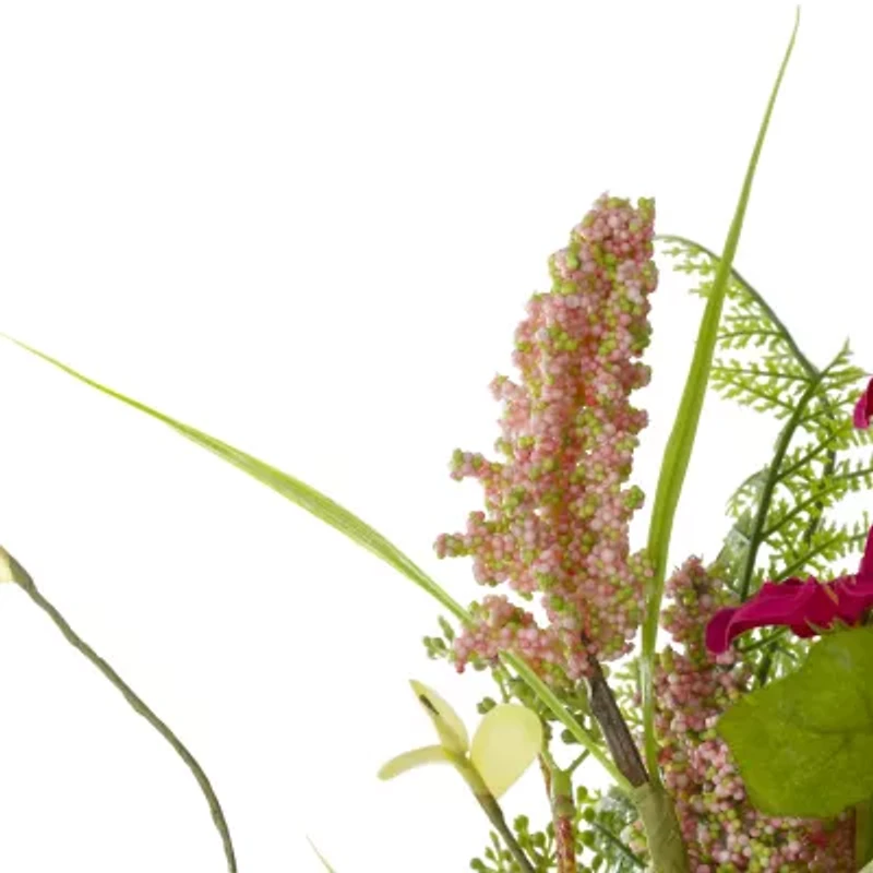 Northlight 21in Foliage Berry Twig Wreath