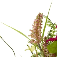 Northlight 21in Foliage Berry Twig Wreath