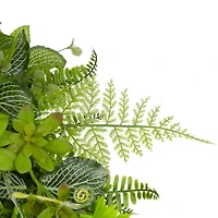 Northlight 24in Maidenhair Fern And Assorted Wreath
