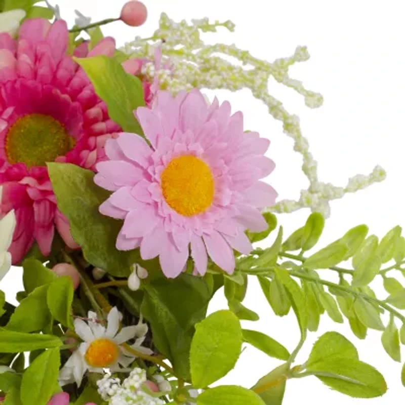 Northlight 23in Chrysanthemum And Berry Floral Wreath