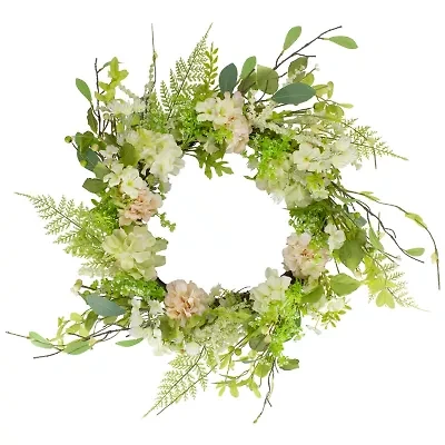 Northlight 28in Spring Floral Berry Wreath