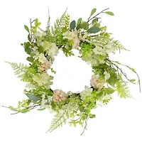 Northlight 28in Spring Floral Berry Wreath