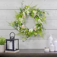 Northlight 28in Spring Floral Berry Wreath