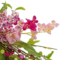 Northlight 18in Geranium And Berry Spring Floral Wreath