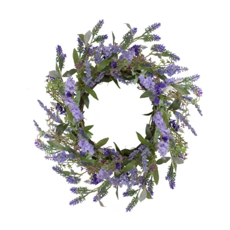 Northlight 18in Lavender  Floral Wreath