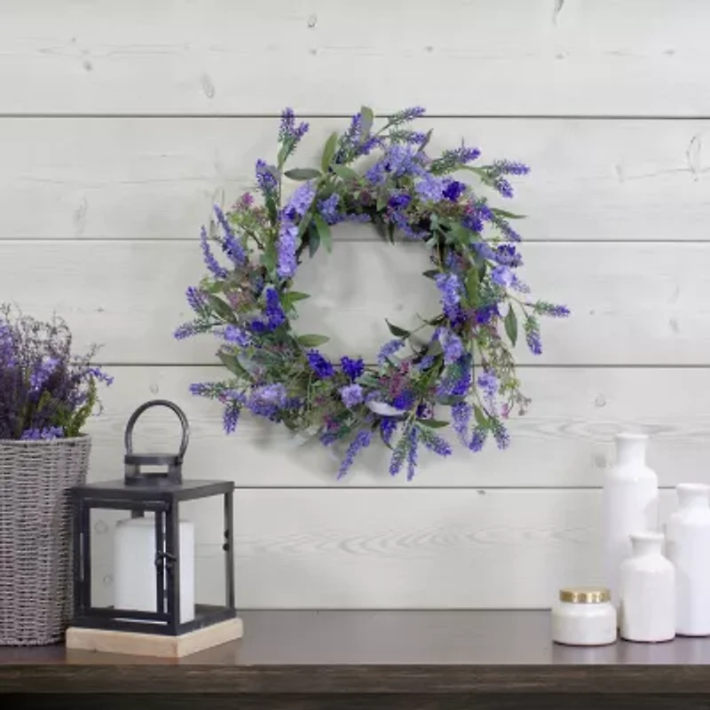 Northlight 18in Lavender  Floral Wreath