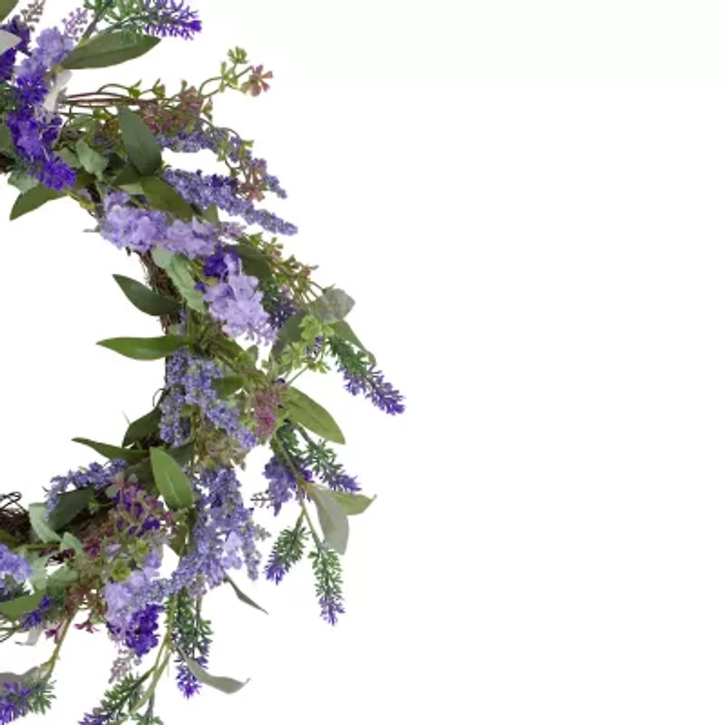 Northlight 18in Lavender  Floral Wreath
