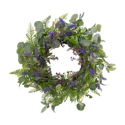 Northlight 22in Lavender And Foliage Wreath