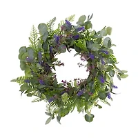 Northlight 22in Lavender And Foliage Wreath