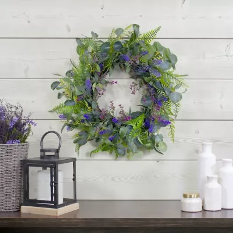 Northlight 22in Lavender And Foliage Wreath