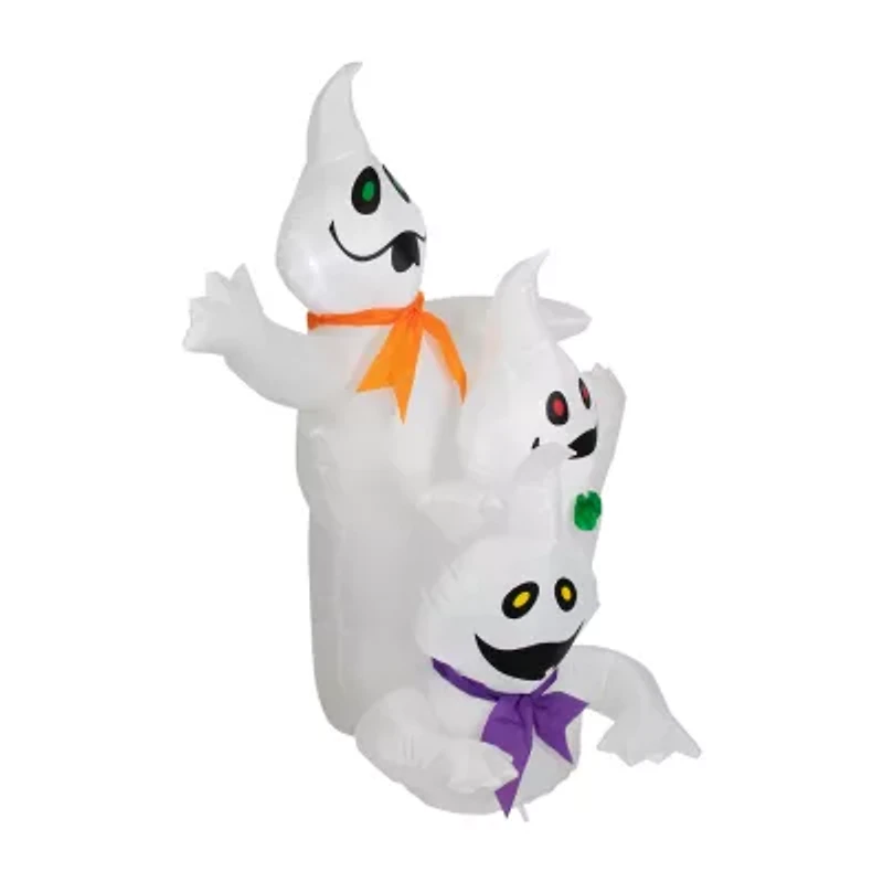 Northlight 3.5ft Prelit Spooky Town Ghost Trio Halloween Yard Art