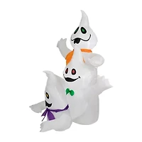 Northlight 3.5ft Prelit Spooky Town Ghost Trio Halloween Yard Art